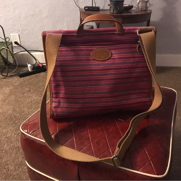 Fossil Crossbody Canvas Bag - Picture 2 of 13